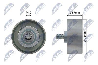 Spännare för v-rem - Spännrulle, kilrem NTY RRK-NS-008