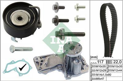 Vattenpump + kamremssats - Vattenpump + kuggremssats INA 530 0495 30