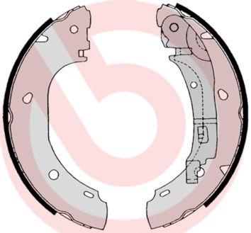 Bromsbackar - Bromsbackar, sats BREMBO S 23 525