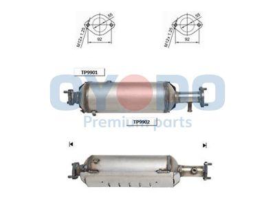 Dieselpartikelfilter - Sot-/partikelfilter, avgassystem OYODO 20N0052-OYO