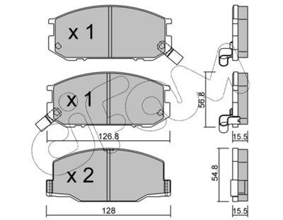 Bromsbelägg - Bromsbeläggssats, skivbroms CIFAM 822-425-0