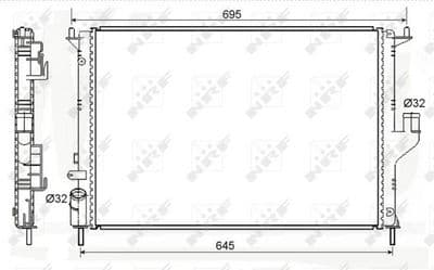 Kylare - Kylare, motorkylning NRF 53118A