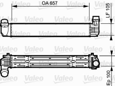 Intercooler - Laddluftkylare VALEO 818869