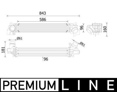 Intercooler - Laddluftkylare MAHLE CI 614 000P