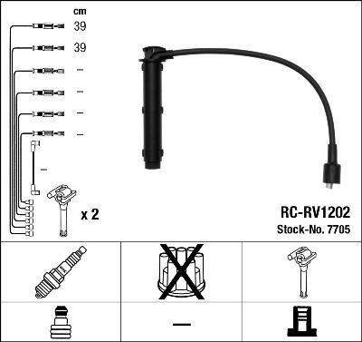 Tändkabel - Tändkabelsats NGK 7705