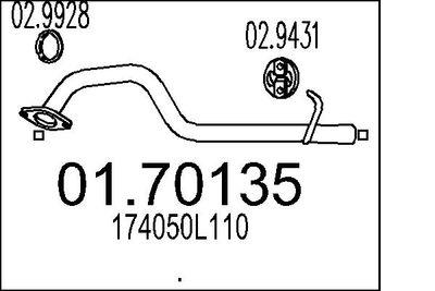 Avgasrör - Avgasrör MTS 01.70135