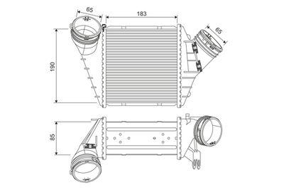 Intercooler - Laddluftkylare VALEO 817555