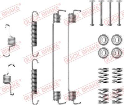 Bromstrummedelar - Tillbehörssats, bromsbackar QUICK BRAKE 105-0819