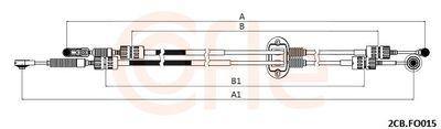 Kabel, manuell växellåda - Vajer, manuell transmission COFLE 92.2CB.FO015