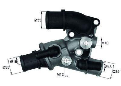 Termostat - Termostat, kylmedel MAHLE TI 120 80D