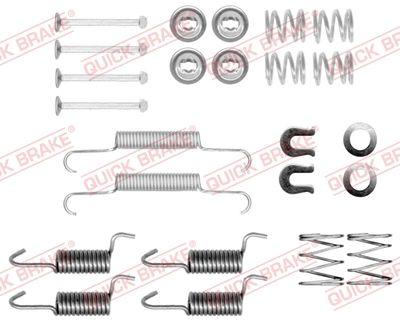 Handbroms delar - Tillbehörssats, bromsbackar, parkeringsbroms QUICK BRAKE 105-0010