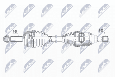 Drivaxel - Drivaxel NTY NPW-MS-063