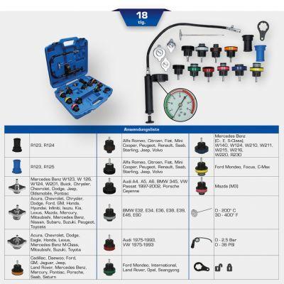 Kylsystemverktyg - Provarsats, kylsystemtryck KS TOOLS BT521200