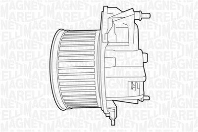 Fläktmotor - Kupéfläkt MAGNETI MARELLI 069412524010