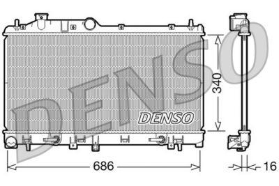 Kylare - Kylare, motorkylning DENSO DRM36008