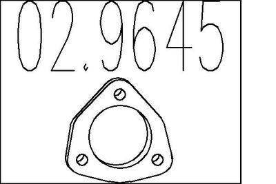 Packning, avgassystem - Packning, avgasrör MTS 02.9645