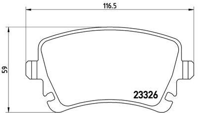 Bromsbelägg - Bromsbeläggssats, skivbroms BREMBO P 85 083