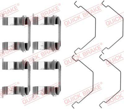 Bromssystem tillbehör - Tillbehörssats, skivbromsbelägg QUICK BRAKE 109-1158