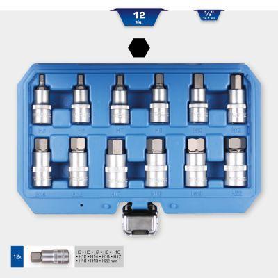 Slagnyckelsatser - Krafthylsor, sats KS TOOLS BT022012