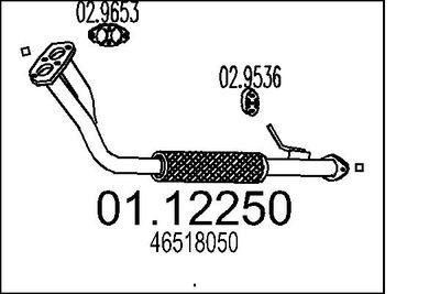 Avgasrör - Avgasrör MTS 01.12250