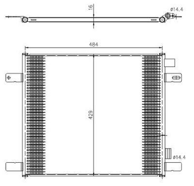 Kondensor - Kondensor, klimatanläggning NRF 350505