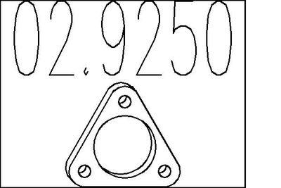 Packning, avgassystem - Packning, avgasrör MTS 02.9250