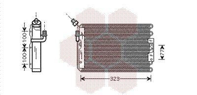 Kondensor - Kondensor, klimatanläggning VAN WEZEL 74005042