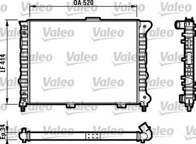 Kylare - Kylare, motorkylning VALEO 732011