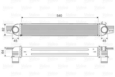 Intercooler - Laddluftkylare VALEO 818545