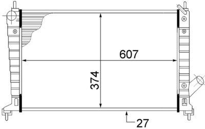 Kylare - Kylare, motorkylning MAHLE CR 1511 000S