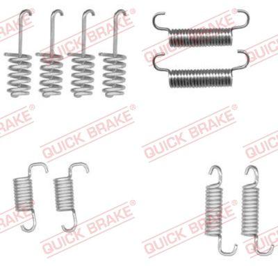 Handbroms delar - Tillbehörssats, bromsbackar, parkeringsbroms QUICK BRAKE 105-0004