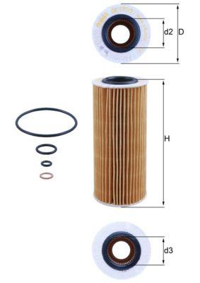 Oljefilter - Oljefilter KNECHT OX 177/3D