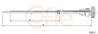 Startmotordelar - Kabel, startmotor COFLE 92.1905.1