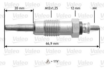 Glödstift - Glödstift VALEO 345111