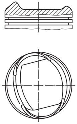 Kolv - Kolv MAHLE 013 38 01