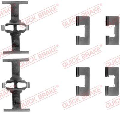 Bromssystem tillbehör - Tillbehörssats, skivbromsbelägg QUICK BRAKE 109-1092