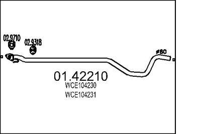 Avgasrör - Avgasrör MTS 01.42210