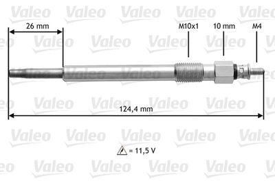 Glödstift - Glödstift VALEO 345162