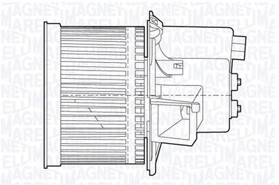 Fläktmotor - Kupéfläkt MAGNETI MARELLI 069412655010