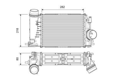 Intercooler - Laddluftkylare VALEO 818316