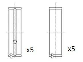 Vevaxellager - Vevlager FAI AUTOPARTS BM1130-STD