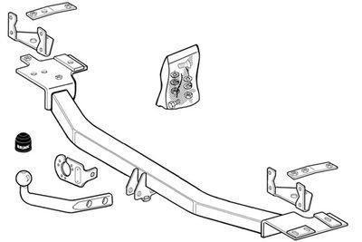 Dragkrokar och kablagekit - Släpfordonstillkoppling BRINK 215800