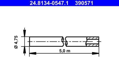 Bromsrör - Bromsledningar ATE 24.8134-0547.1