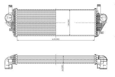 Intercooler - Laddluftkylare NRF 309074