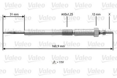 Glödstift - Glödstift VALEO 345217