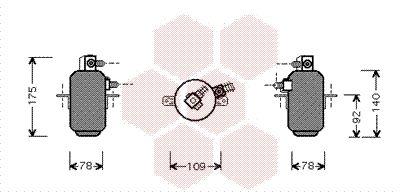 Torkfilter - Torkare,m klimatanläggning VAN WEZEL 3000D081