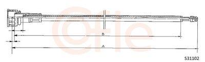 Hastighetsmätarvajer - Hastighetsmätaraxel COFLE 92.S31102