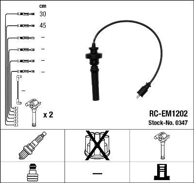 Tändkabel - Tändkabelsats NGK 0347