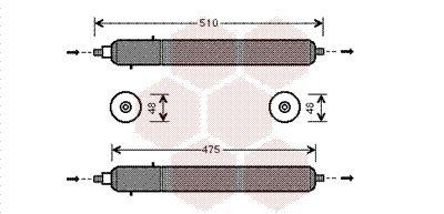 Torkfilter - Torkare,m klimatanläggning VAN WEZEL 7700D002