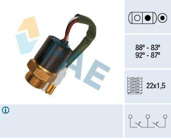 Temperaturfläkt, kylarradiatorfläkt - Termokontakt, kylarfläkt FAE 37890